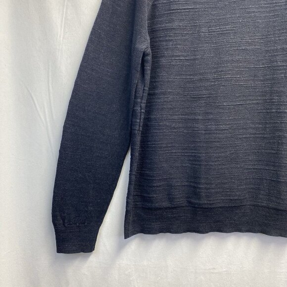 J.CREW/JEANS Slim Knit Long Sleeve Crew Neck Pullover Sweater Men Charcoal Used - Picture 13 of 16